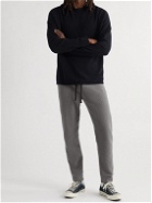 James Perse - Thermal Waffle-Knit Brushed Cotton and Cashmere-Blend Sweatpants - Gray