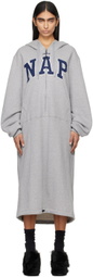 doublet Gray 'Power Nap' Hoodie Dress