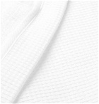 Schiesser - Waffle-Knit Cotton Hooded Robe - Men - White