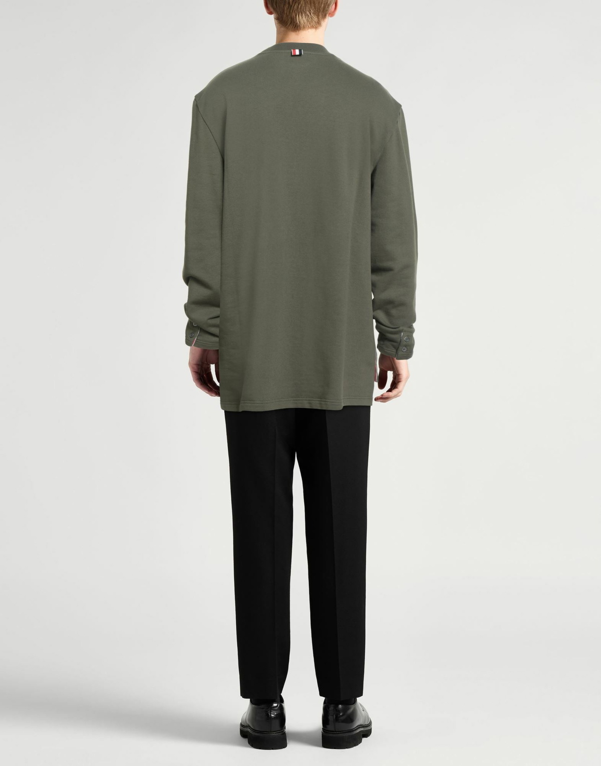 Thom Browne Mens Sweatshirt Military in Green