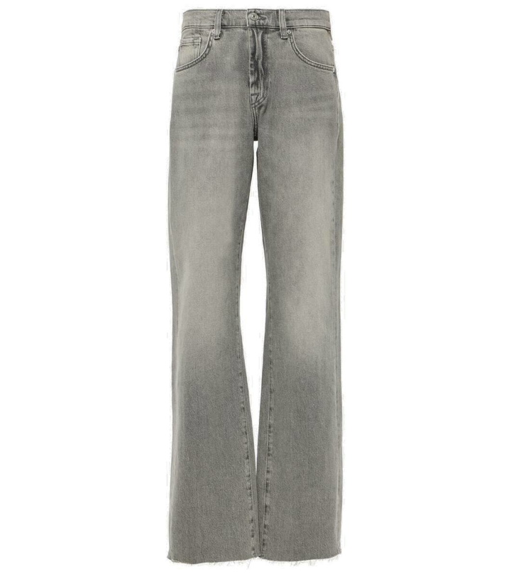 Photo: 7 For All Mankind Tess high-rise wide-leg jeans