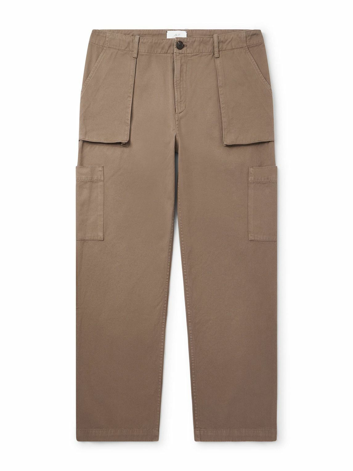 Mr P. - Edward Straight-Leg Cotton-Twill Cargo Trousers - Brown