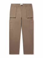 Mr P. - Edward Straight-Leg Cotton-Twill Cargo Trousers - Brown