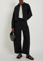 Studio Nicholson Casual Cotton and Linen-blend Jacket Black