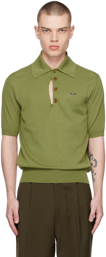 Photo: Vivienne Westwood Green Ripped Polo