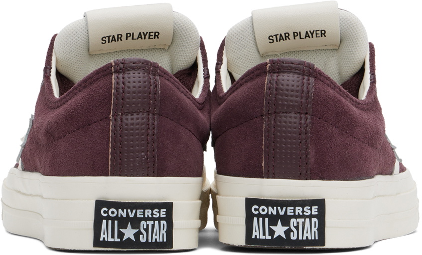 Converse Burgundy Star Player 76 Low Top Sneakers Converse