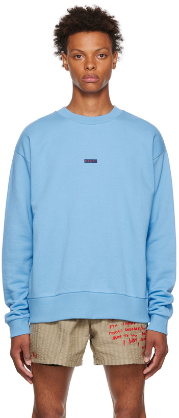 Photo: Marni Blue Logo Sweatshirt