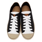JW Anderson Black and White Espadrille Sneakers