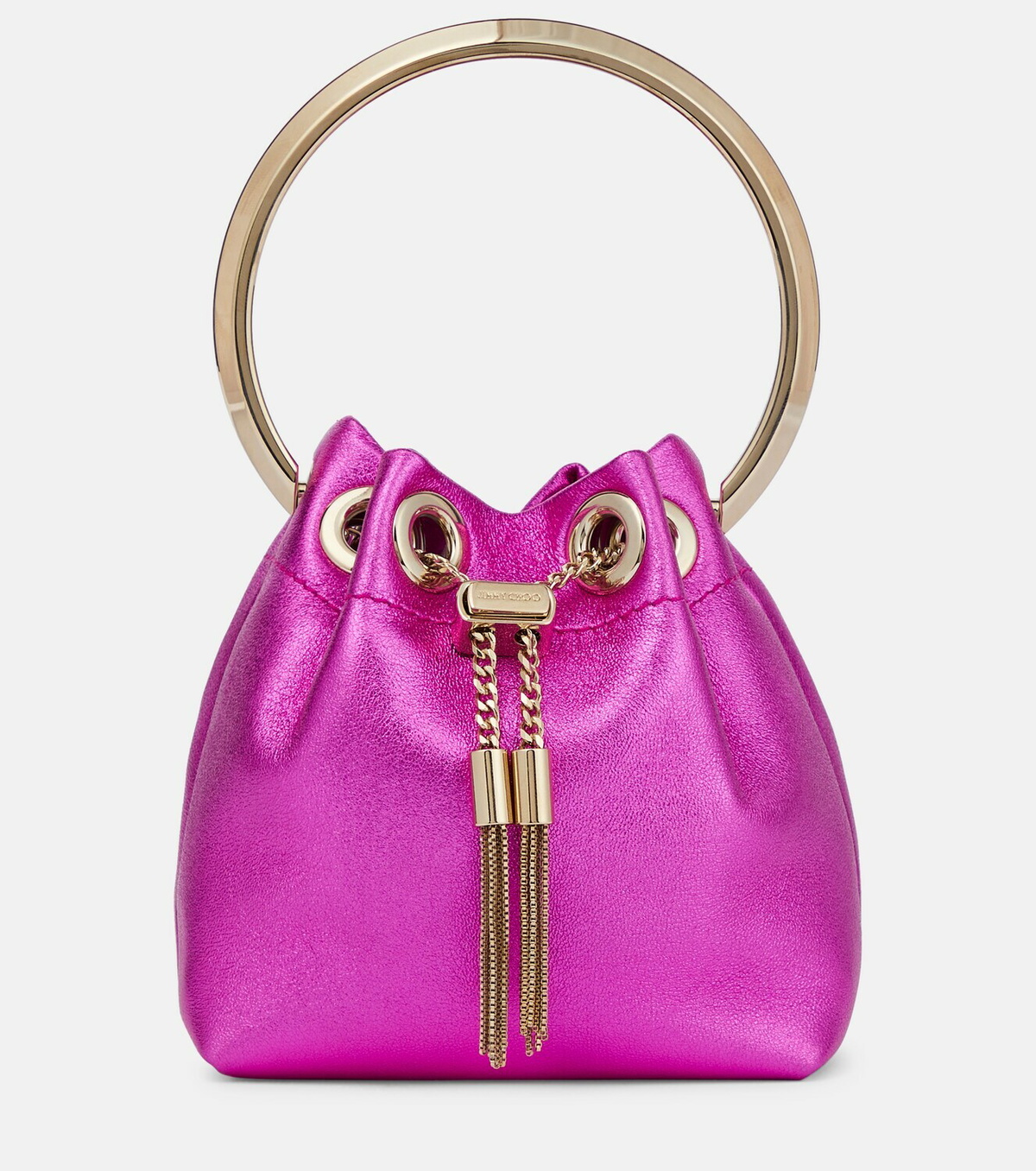 Jimmy Choo Bon Bon Micro leather bucket bag Jimmy Choo