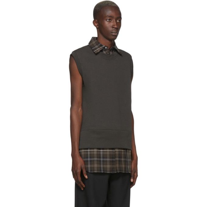 LHomme Rouge Brown Shirt Vest