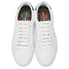 Paul Smith White and Blue Basso Sneakers