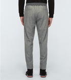 Moncler - Elasticated wool flannel pants