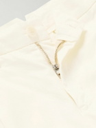 La Paz - Classic Straight-Leg Pleated Cotton Trousers - Neutrals