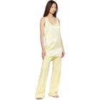 WARDROBE.NYC Beige Crepe Bias-Cut Trousers
