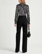 Manila Grace Womens Shirt Dark in Purple