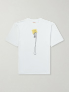 KAPITAL - Peckish Printed Cotton-Jersey T-Shirt - White