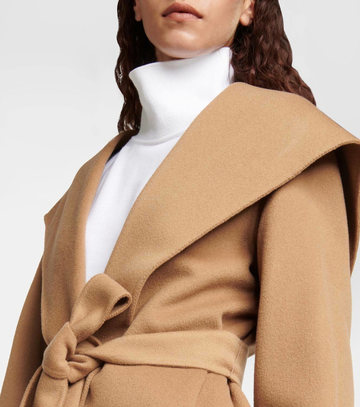 【送料 関税込】’S Max Mara Favola belted coat Favola belted virgin wool coat in brown - S Max Mara | Mytheresa