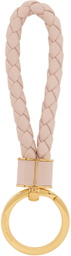 Bottega Veneta Pink Intreccio Key Ring