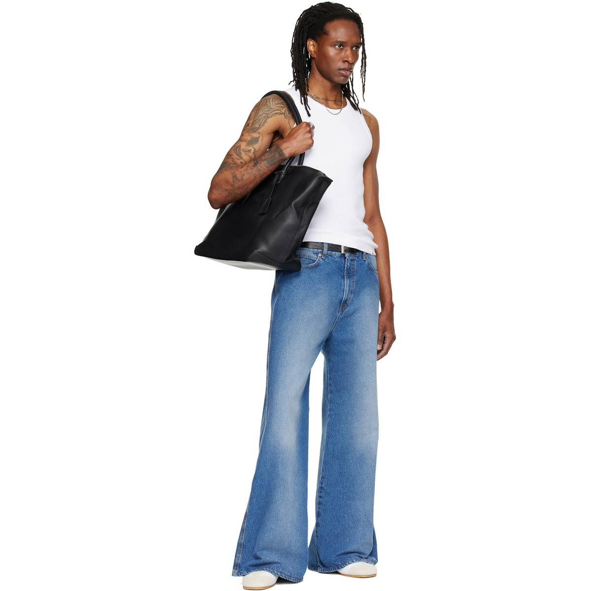 LU'U DAN Blue Denim Phat Jeans