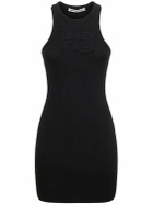 ALEXANDER WANG Ribbed Cotton Jersey Mini Dress