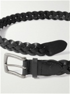 Polo Ralph Lauren - 3cm Braided Leather Belt - Black