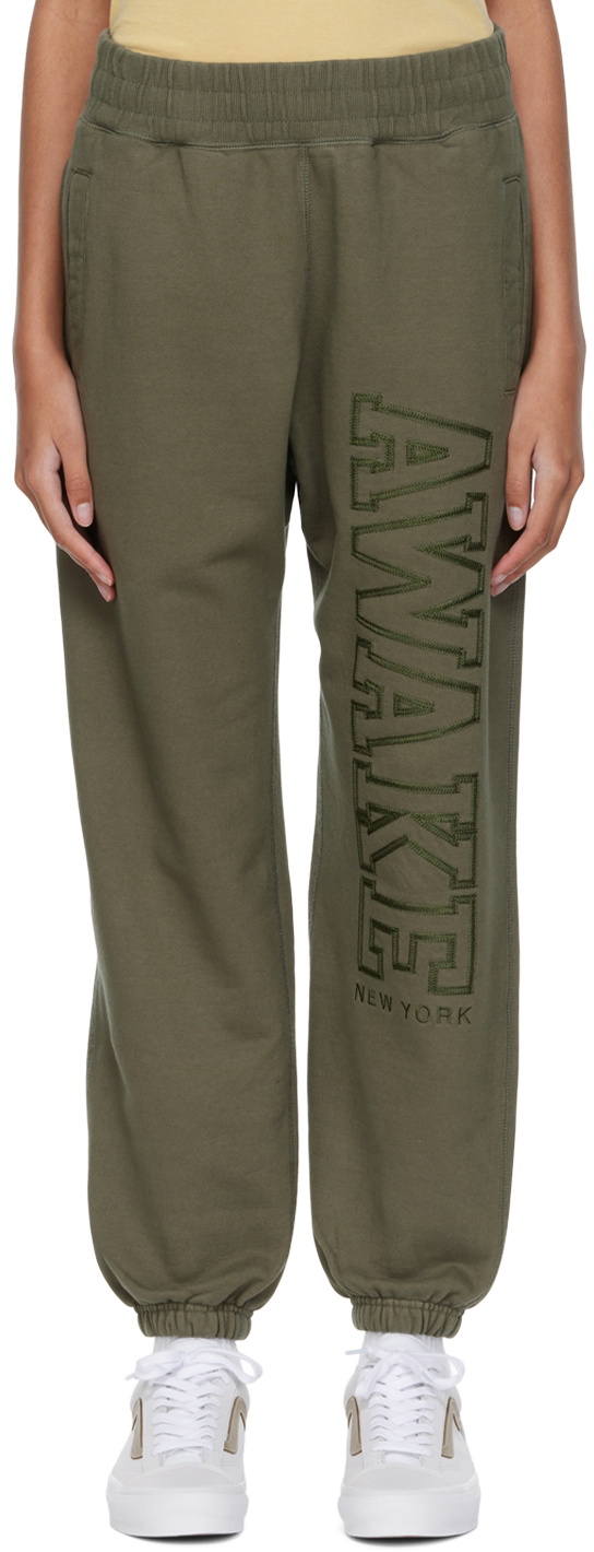 Awake NY Khaki Cotton Lounge Pants