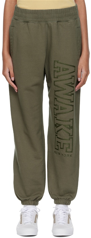 Photo: Awake NY Khaki Cotton Lounge Pants