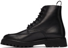 Kenzo Black K-Mount Lace-Up Boots