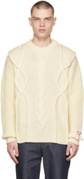 Golden Goose Off-White Cable Knit Sweater