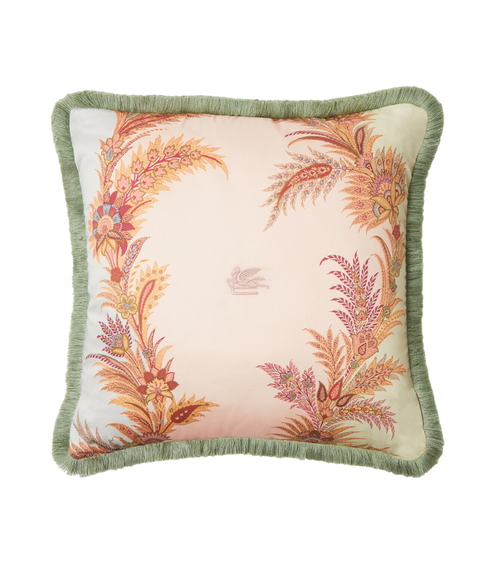 Photo: Etro Pegaso floral cotton cushion