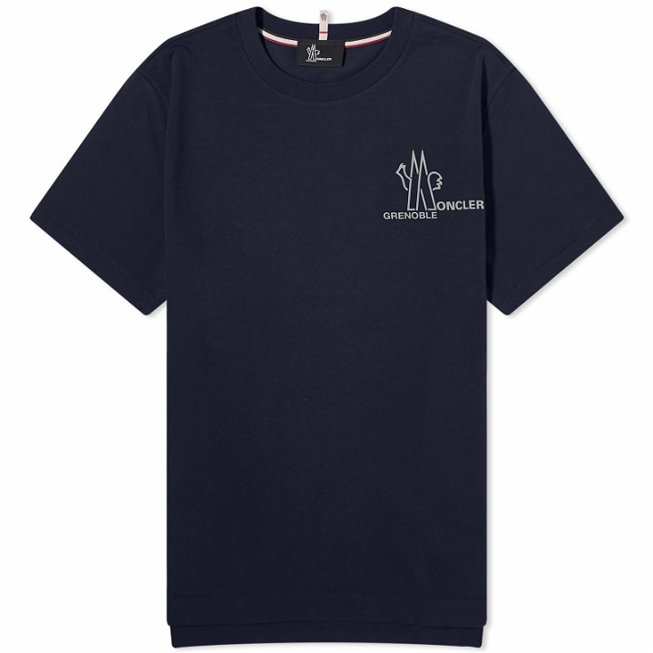 Photo: Moncler Grenoble Men's Logo T-Shirt in Navy