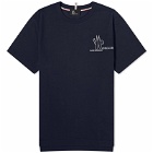 Moncler Grenoble Men's Logo T-Shirt in Navy