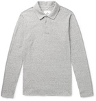 Reigning Champ - Knitted Mélange Cotton Polo Shirt - Men - Gray