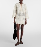 Isabel Marant Solara embroidered cotton-blend minidress