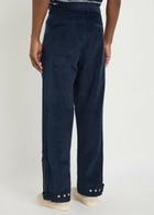 Wales Bonner Self Straight-leg Corduroy Trousers Navy
