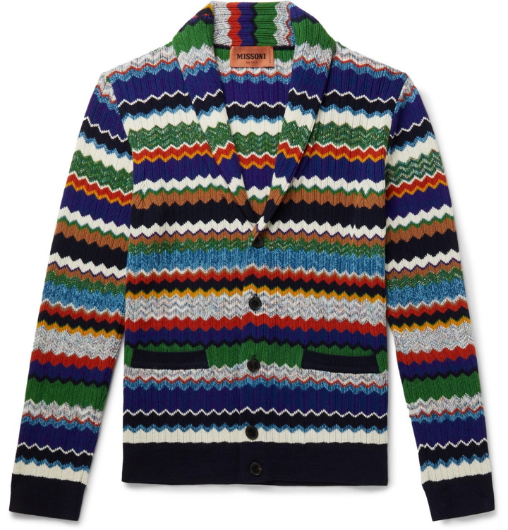 Photo: Missoni - Crochet-Knit Cotton and Wool-Blend Cardigan - Multi