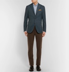 Boglioli - Blue Slim-Fit Herringbone Stretch Wool-Blend Blazer - Men - Blue