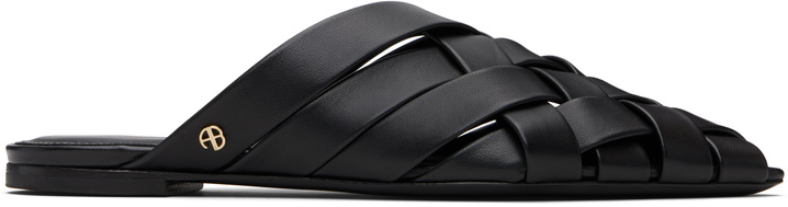 Photo: ANINE BING Black Eve Slippers