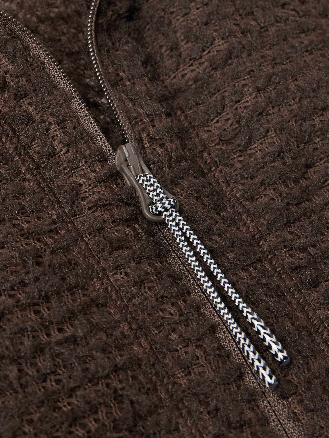 ROA - Ocular Logo-Embroidered Polartec® Alpha® Direct Half-Zip Sweater - Brown