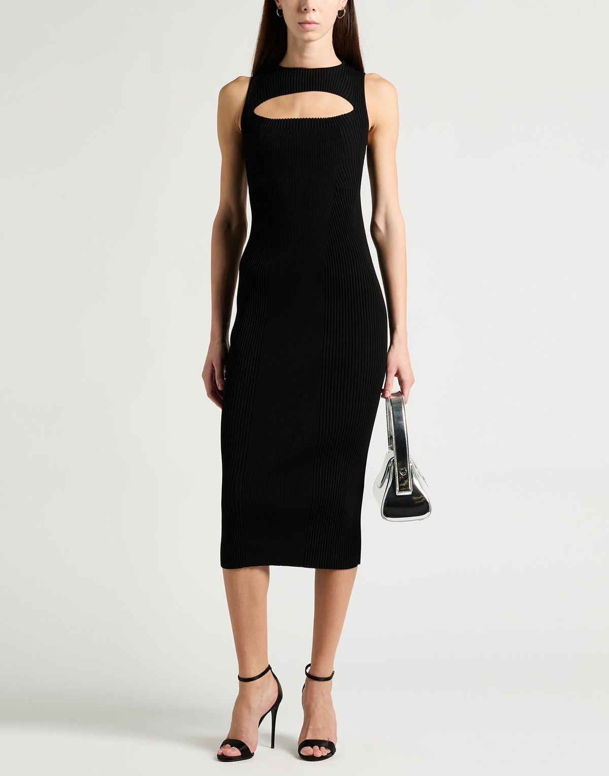 Mcqueen Womens Midi dress in Black