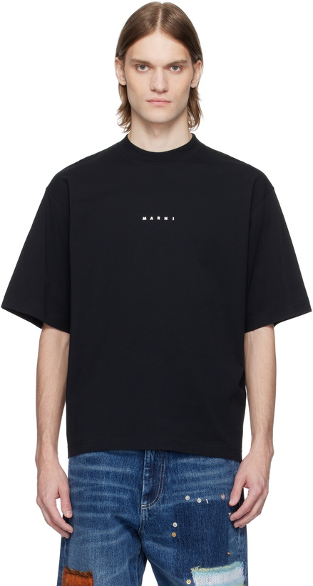Photo: Marni Black Mini Logo 'Marni' T-shirt