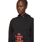 Helmut Lang Black Brian Roettinger Logo Hack Standard Hoodie