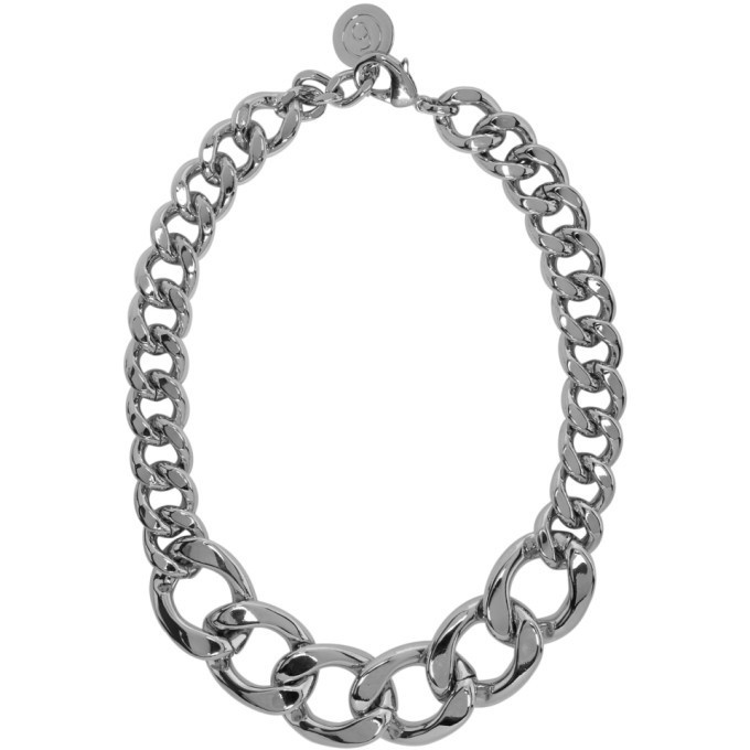 Photo: MM6 Maison Martin Margiela Silver Scaled Chain Necklace