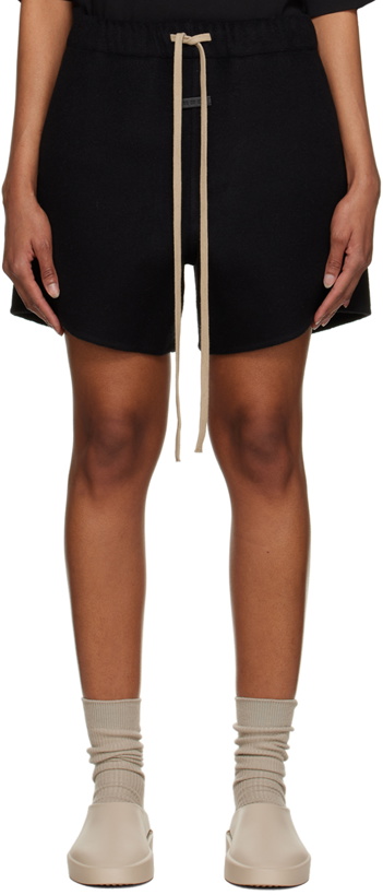 Photo: Fear of God Black Drawstring Shorts