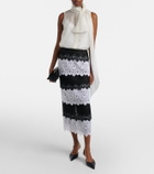 Carolina Herrera Lace midi skirt