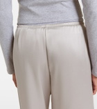 Leset Barb satin wide-leg pants