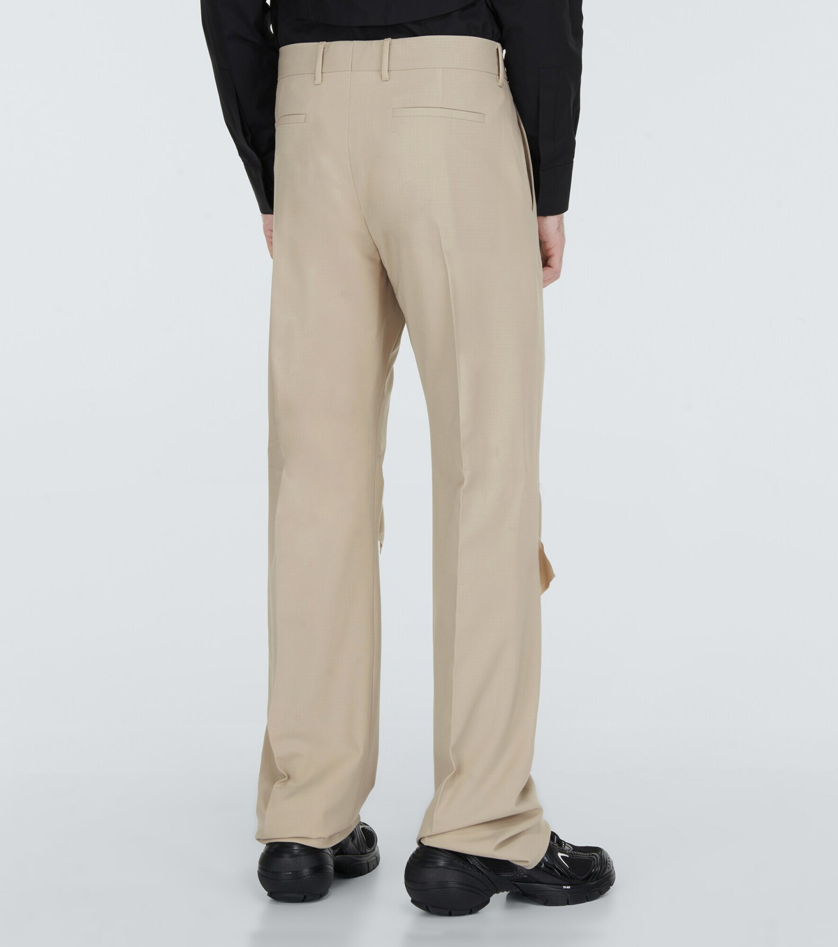 Givenchy - Distressed wool-blend pants Givenchy