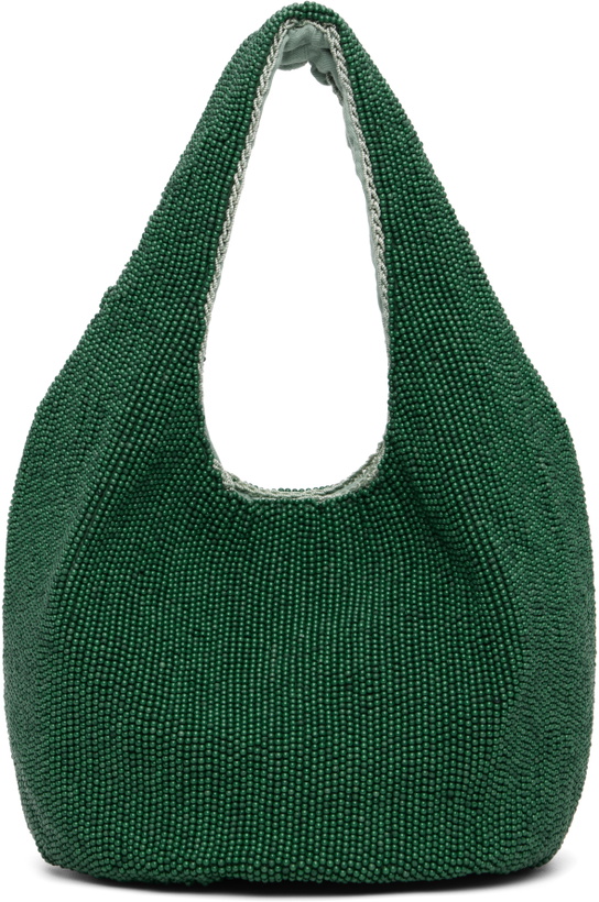 Photo: JW Anderson Green Mini Beaded Shopper Tote