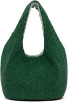 JW Anderson Green Mini Beaded Shopper Tote