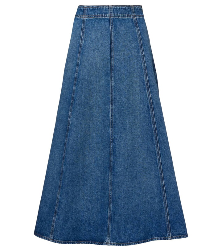 Photo: Ulla Johnson Uma denim midi skirt